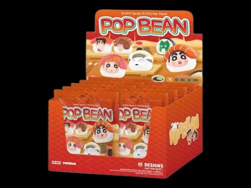 Pop Mart Pop Bean Crayon Shinchan Sushi Series Sealed Case (9 Packs) Sealed Case (9 Blind Pack)