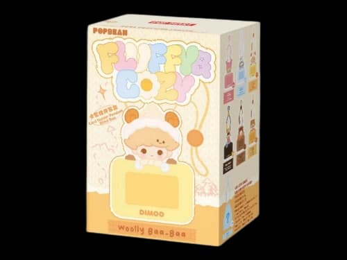 Pop Mart POP BEAN Fluffy & Cozy Series Card Holder Pendant Single Blind Bag