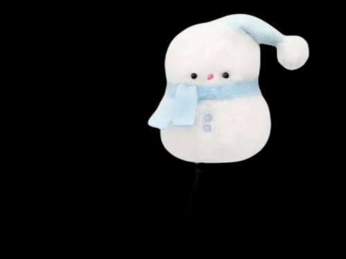 Pop Mart POP BEAN Fluffy & Cozy Series SKULLPANDA Fuzzy Snowman Secret Edition Fridge Magnet
