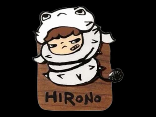 Pop Mart Hirono Echo Series Back Off Fridge Magnet Clip