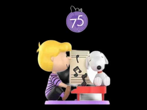 Pop Mart Peanuts 75th Anniversary Snoopy Comic Life Series Play the Tune Figure