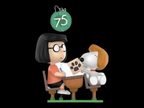Pop Mart Peanuts 75th Anniversary Snoopy Comic Life Series Straight-A Student Figure