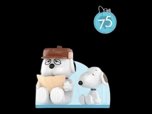 Pop Mart Peanuts 75th Anniversary Snoopy Comic Life Series World Traveler Figure