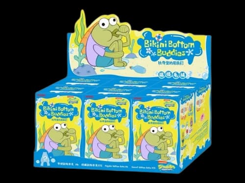 Pop Mart SpongeBob Squarepants Bikini Bottom Buddies Whimsical Plush Sealed Case (6 Blind Box)