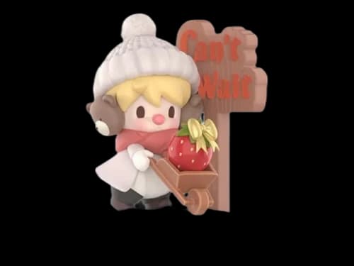 Pop Mart Sweet Bean The Language of Love Series Can't Wait to See You Figure