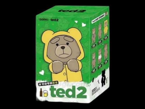 Pop Mart Ted2 Teddy Bear Action Plush Pendant Series Single Blind Box