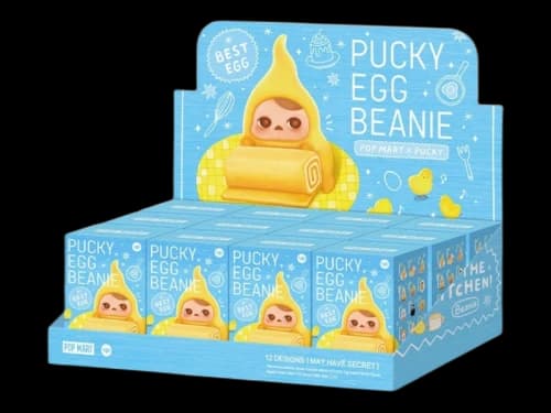 Pop Mart PUCKY Egg Beanie Series Figure Sealed Case (12 Blind Box)