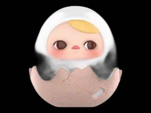 Pop Mart PUCKY Egg Beanie Series Hard Boiled Figure
