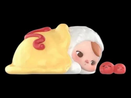 Pop Mart PUCKY Egg Beanie Series Omurice Figure