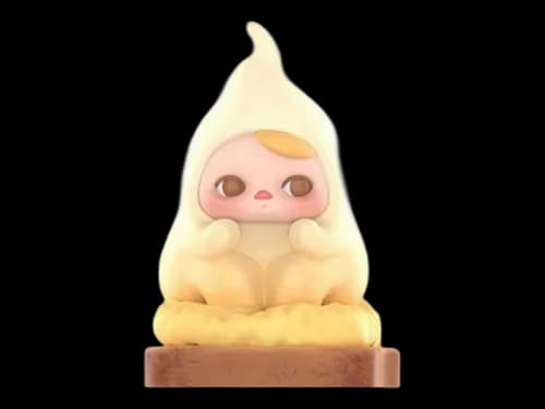Pop Mart PUCKY Egg Beanie Series Scrambled Egg Toast Figure
