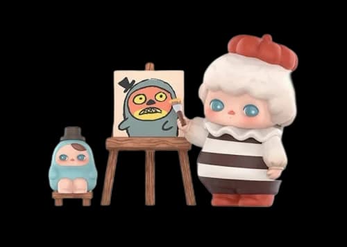Pop Mart PUCKY Fairies' Market Series Portrait Painter Figure