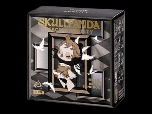 Pop Mart SKULLPANDA Image Of Reality Series Badge Single Blind Box