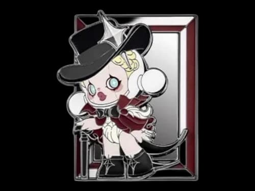 Pop Mart SKULLPANDA Image Of Reality Series The Disguise Badge