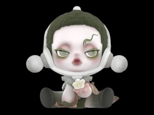 Pop Mart SKULLPANDA The Ink Plum Blossom Series The Moss Figure