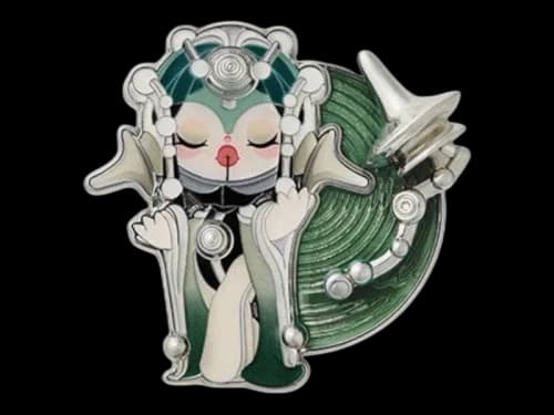 Pop Mart SKULLPANDA The Sound Series The Serenity Fridge Magnet
