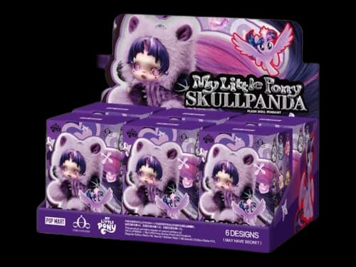Pop Mart Skullpanda x My Little Pony Series Plush Doll Pendant Sealed Case (6 Blind Box)