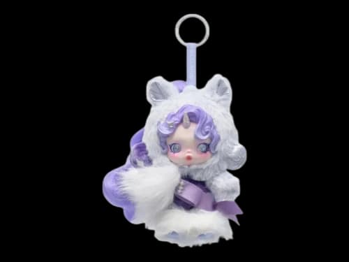 Pop Mart Skullpanda x My Little Pony Series Rarity Plush Doll Pendant