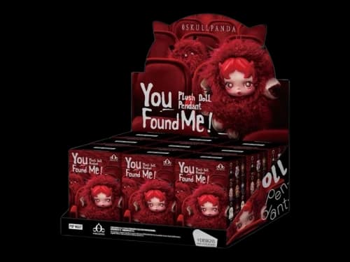 Pop Mart SKULLPANDA You Found Me! Series Plush Doll Pendant Sealed Case (9 Blind Boxes)