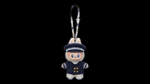 Pop Mart The Monsters De Vliegende Labubu Series Captain Labubu Vinyl Plush Hanging Card