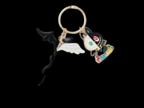 Pop Mart The Monsters Labubu Constellation Series Gemini Key Pendant