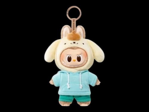 Pop Mart The Monsters Labubu x Hello Kitty and Friends/Sanrio Characters Series Pompompurin Vinyl Plush Pendant