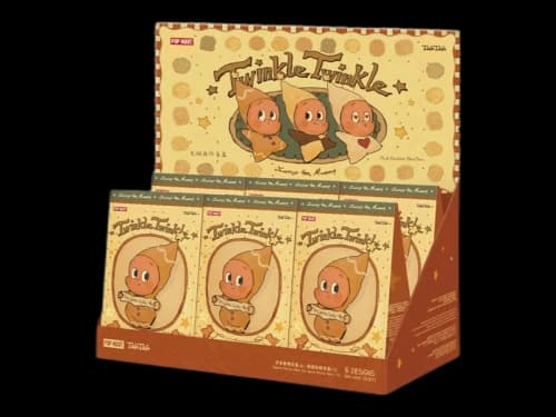 Pop Mart Twinkle Twinkle Savor the Moment Series Fresh Baked Mini Cookies Plush Pendant Sealed Case (6 Blind Boxes)