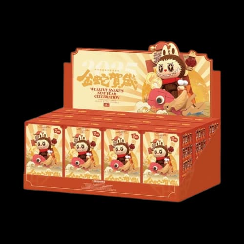 Pop Mart Wealthy Snake's New Year Celebration Fortunate Hand Series Block Figures Seated Sealed Case (12 Blind Box)