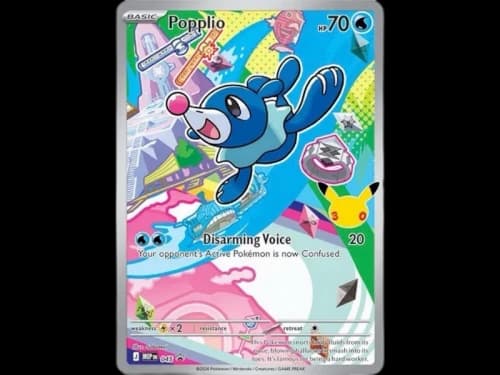Popplio 2026 Pokémon Mega Evolution First Partners Collection Promo 45 Ungraded