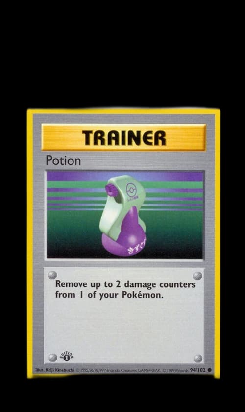 Potion 1999 Pokemon TCG Base Set 1st Edition #94/102 (PSA or BGS Graded)