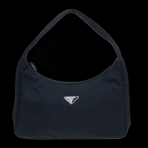 Prada Shoulder Bag Nylon Tessuto Mini Black
