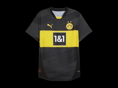 Puma Borussia Dortmund 24/25 Authentic Away Jersey Black/Faster Yellow