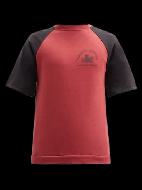 Raf Simons Archive Redux AW02 Virginia Creeper Cotton Jersey Sweatshirt Red/Black