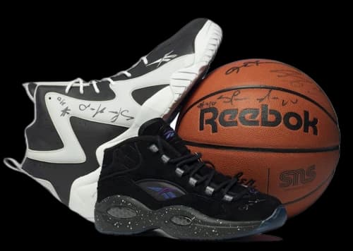 Reebok Packer Shoes "Token 38 Collection" (Two Shoes, One Basketball - All Items Signed) ESPN x The V Foundation Charity Campaign