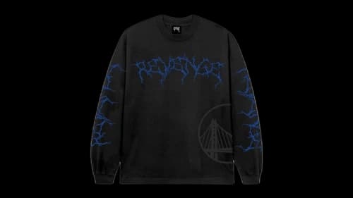 Revenge Golden State Warriors Lightning Logo L/S Tee Black