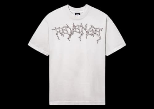 Revenge x City Morgue Lightning Logo Cerberus Tee Cement