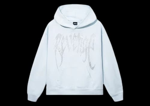 Revenge XXXTentacion Heartbreak Bejeweled Hoodie Baby Blue