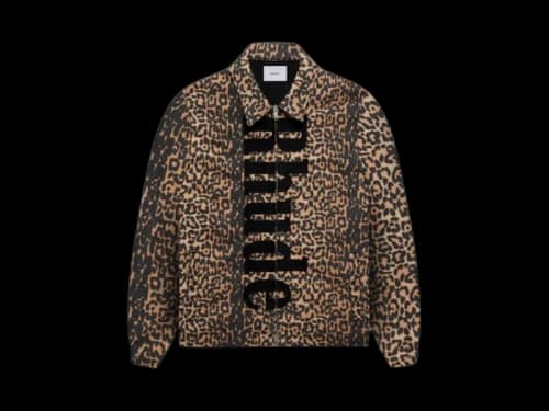 Rhude Leopard Oversized Work Jacket Black/Tan