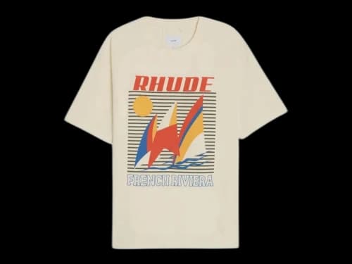 Rhude Poster Tee Vintage White
