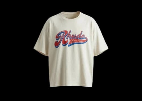 Rhude Pit Stop Vintage Tee White/Red/Blue