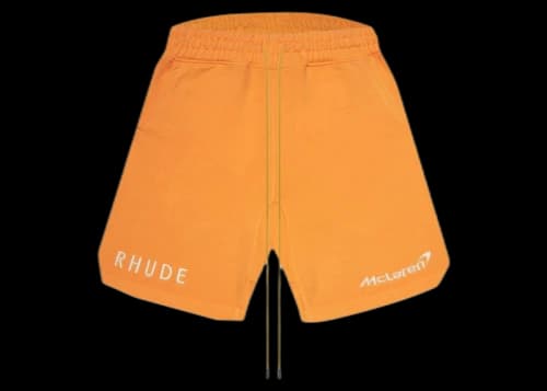 Rhude Terry Trackside Shorts Orange