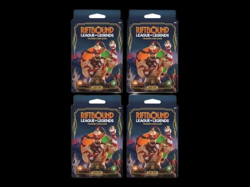 Riftbound League of Legends Origins Lee Sin Champion Deck 4x Lot