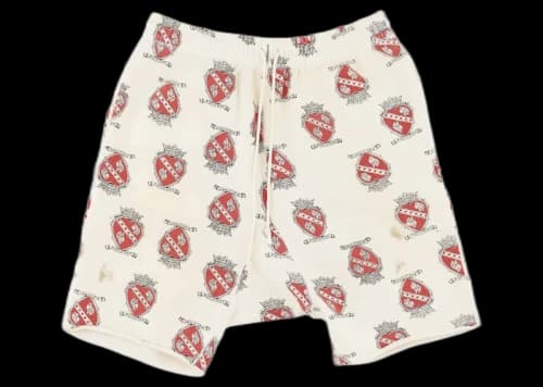 Saint Michael Heart Sweatshort White
