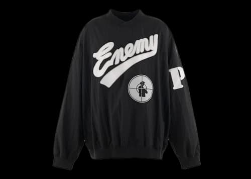 Saint Michael x Public Enemy Nylon Pullover Black