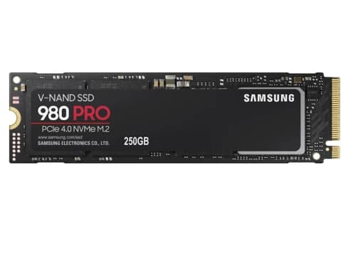 Samsung 980 PRO 250GB PCIe NVMe SSD M.2 (MZ-V8P250B/AM)
