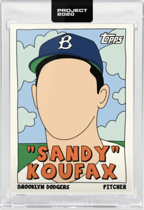 Sandy Koufax 1955 Topps Project 2020 Fucci Artist Proof /20 #76