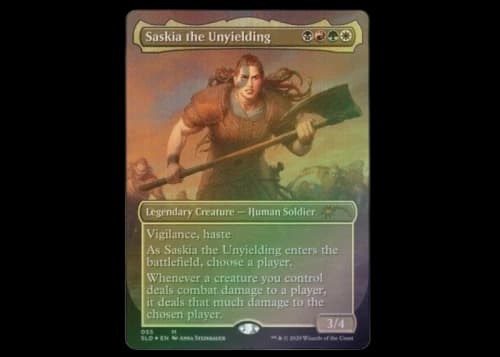 Saskia the Unyielding (Foil) Magic: The Gathering TCG Secret Lair Drop Series Mythic #55 (Ungraded)