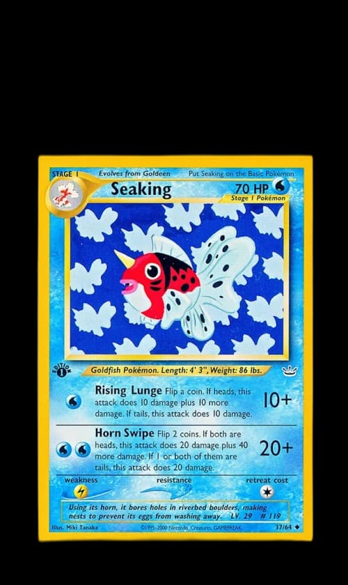 Seaking 2001 Pokemon TCG Neo Revelation 1st Edition #37/64 (PSA or BGS Graded)