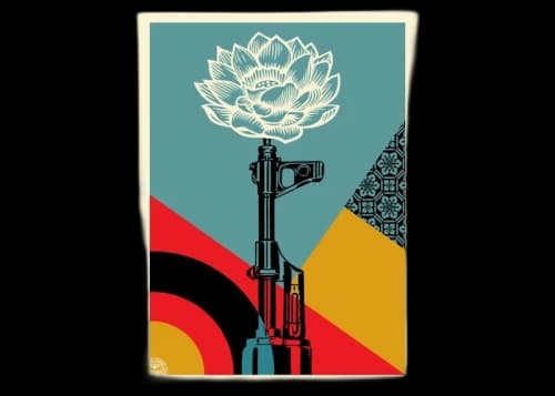 Shepard Fairey AK-47 Lotus Print (Signed, Edition of 550)