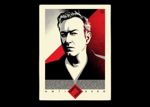 Shepard Fairey Andy Gill Anti Hero Print Red (Signed, Edition of 400)