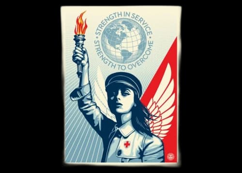 Shepard Fairey Angel of Hope & Strength Print (Signed, Edition of 550)
